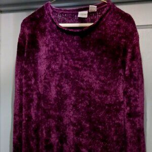 Chunky Extra Plush Purple Sweater XL